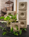 Dimple Stoneware Vases