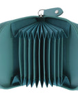 Leather Card Wallet - Stretch | Turquoise