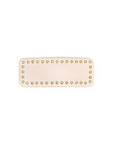 Ivory gold stud hair clip by Antler