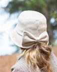 Bow Cloche Hat - Black