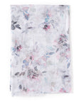 Floral patterned fabric on a white background