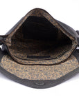 In Leather Swoon charcoal black