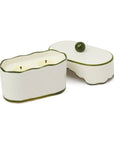 Cherie Ceramic Dish Candle - Smoked Pistachio