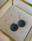 Earrings - Comet Drops love fool Dark Grey