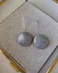 Earrings - Comet Drops love fool silver