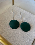 Earrings - Comet Drops love fool DARK GREEN