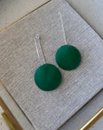 Earrings - Comet Drops love fool spring green