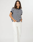 Stella + Gemma Gwen Tee - Milk/Midnight