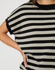 Stella + Gemma Gwen Tee - Sage| Black