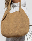 Raffia Knit Slouch Bag
