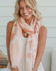 Scarf - Floral Coral