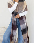 Wrap Scarf - Check | Cream Chocolate