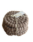 Felt Ball Coasters (Set 4) - Fawn