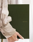 Heirloom Recipe Book Journal - Basil Green