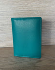 Leather Card Wallet - Jed | Aqua