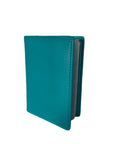 Leather Card Wallet - Jed | Aqua