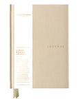 Linen bound journal - Desert Sand by Bespoke Letterpress