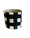 Canvas Planter 10cm - Gingham | Black