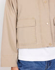 Newcomer Barn Cord Collar Jacket - Taupe