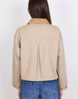 Newcomer Barn Cord Collar Jacket - Taupe