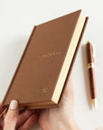 Linen Bound Pocket Journal | Mocha