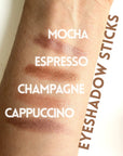 peachy lip co eyeshadow stick mocha