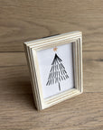 Petite Wooden White Washed Photo Frame
