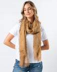 S + G Scarf - Fringe | Tea