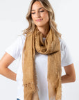 S + G Scarf - Fringe | Tea