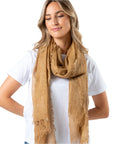 Fringe Scarf - Tea
