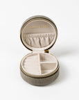 Jewellery, small round case Khaki