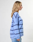Newport Relaxed Crew Sweat - Cornflower
