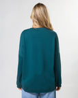 Newport Relaxed Crew Sweater - Teal