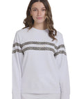 Stella and Gemma Essential Sweater - True Icon | White