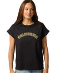 Stella and Gemma california black tee