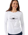 Stella + Gemma Long Sleeve Tee - Grunge Heart | White