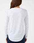 Stella + Gemma Long Sleeve Tee - Grunge Heart | White