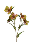 Faux Flowers - Hellebore Spray | Green
