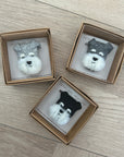 Felt Brooches - Schnauzers