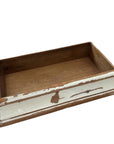 Wooden Tray - Rustic with White