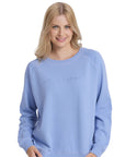 Stella + Gemma Classic Embroidered Sweater - Sky