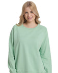 Stella + Gemma Classic Embroidered Sweater - Snifter Green
