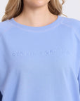 Stella + Gemma Classic Embroidered Sweater - Sky