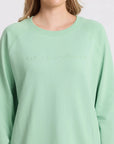 Stella + Gemma Classic Embroidered Sweater - Snifter Green