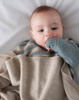 Baby Blanket - 100% Wool Knit | Stone Taupe