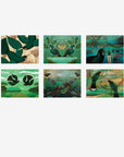 boxed set of six placemats featuring art by Kathryn Furniss