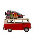 Vintage Xmas Campervan Red 25.5cm