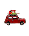 Vintage Xmas Car Red 16cm