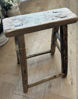 Vintage Antique wooden stools - this top