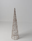 Christmas - Vienna Cone Beaded Tree with Lights 80cm
